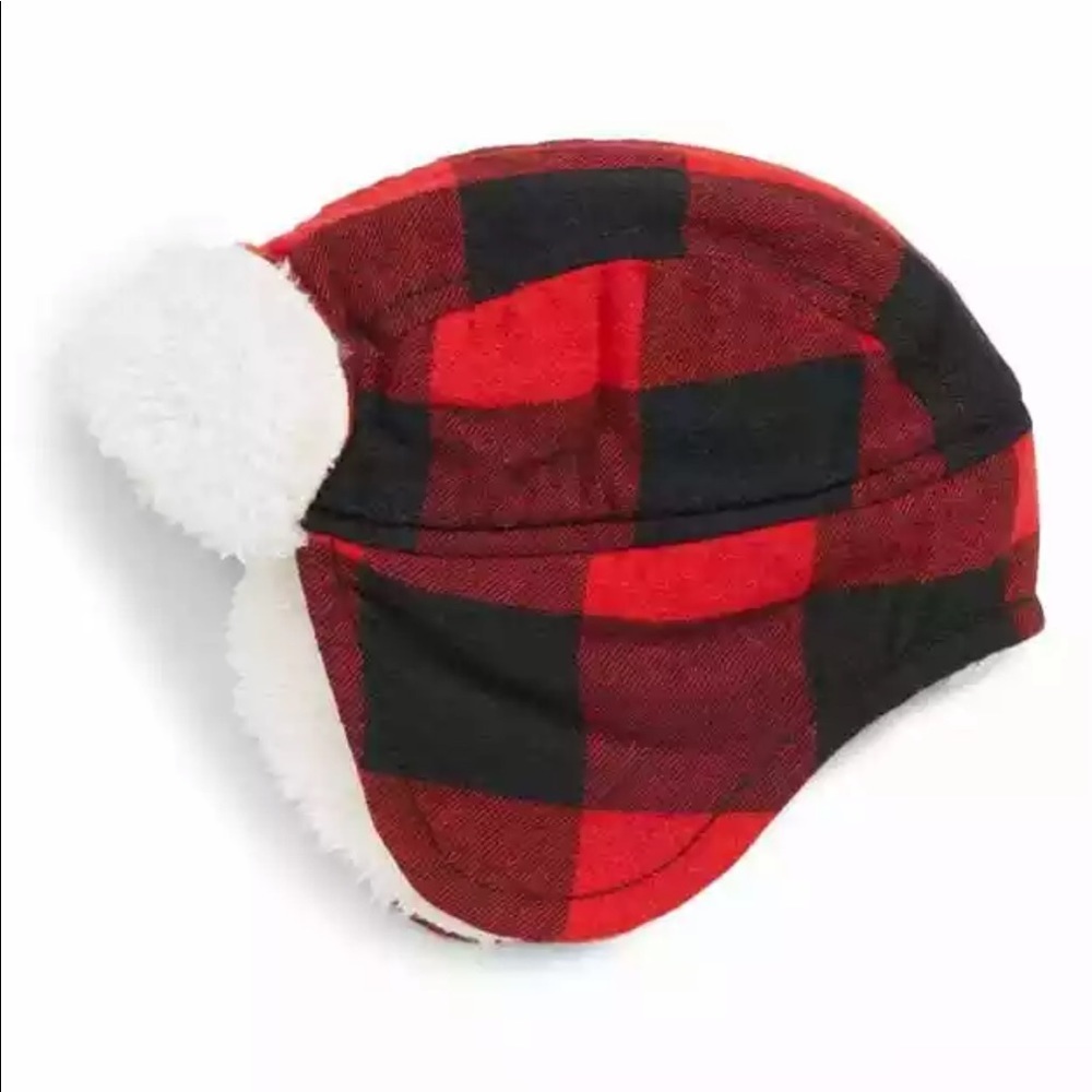 Tucker + Tate Red Chili Buffalo Check Hat 0-12M